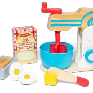 Private auction for S Kelly Melissa & Doug Wooden Mixer Set and play door lot.